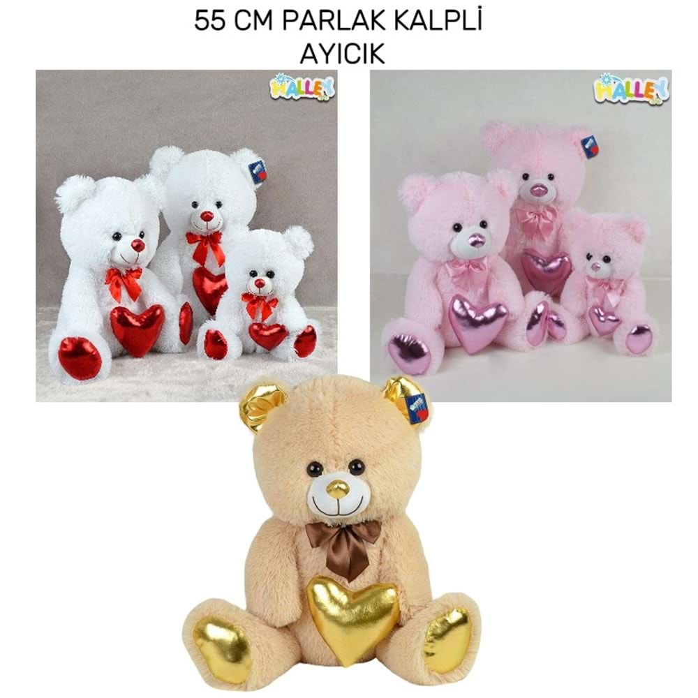 55 CM PARLAK KALPLİ AYI PL62940 *10