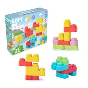 YUMUŞAK SOFT BIG BLOKLAR 24 PARÇA 04006 *12