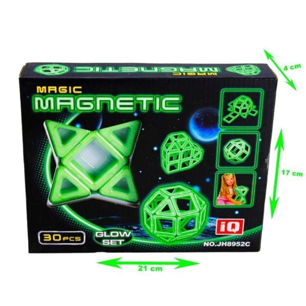 30 PARÇA MANYETİK LEGO SİHİRLİ PARLAYAN JH8952C *72