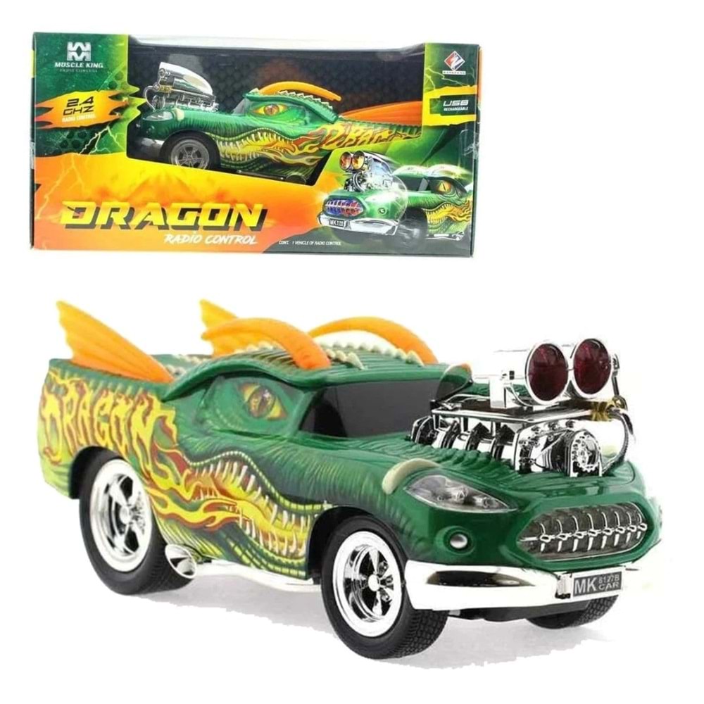 UZK ŞARJLI SESLİ IŞIKLI DRAGON ARABA BMK8127B *6
