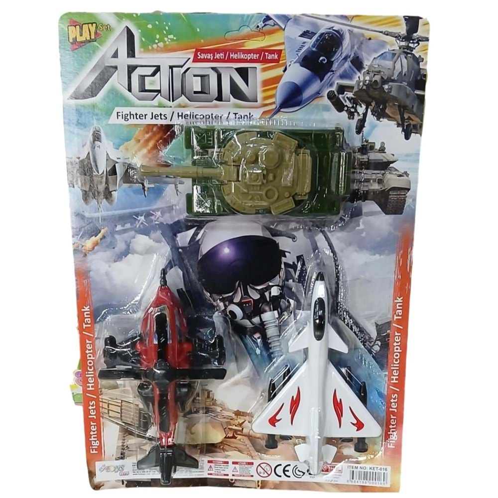 KARTELA SAVAŞ JETİ HELİKOPTER TANK SET KET-016