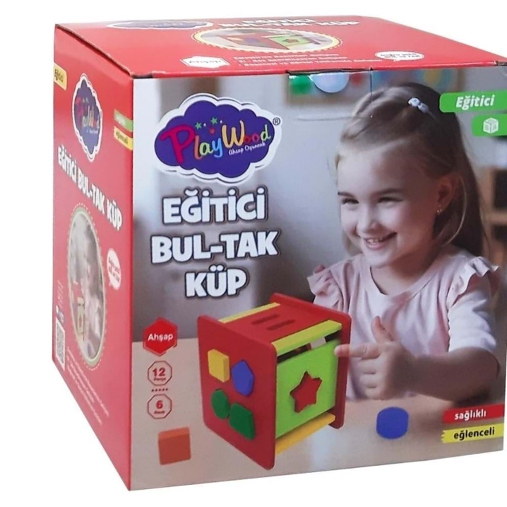 KUTUDA AHŞAP BUL TAK KÜP OYN-411