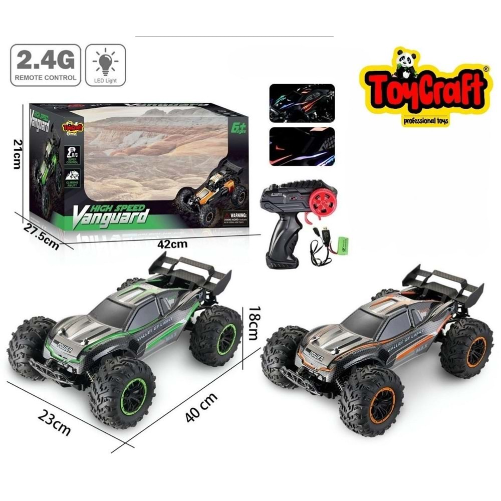 TOYCRAFT 15KM/H 1:10 KUMANDALI DEV OFF-ROAD ARABA *6 9010-6F