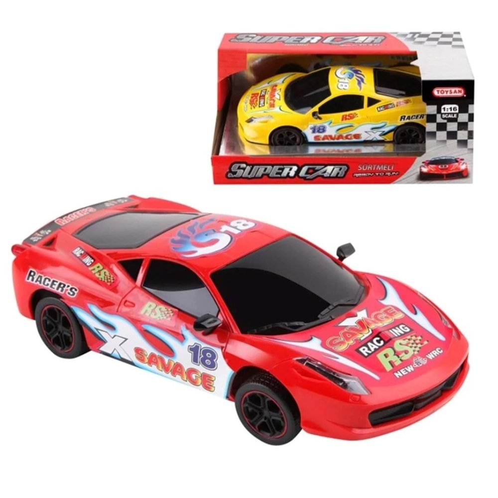 TOYSAN 1:16 SÜRTMELİ RACİNG SUPER CAR TOY-17 *36