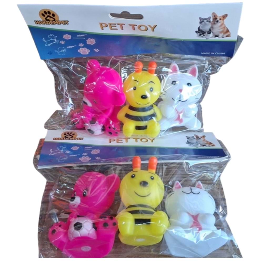 TAVŞAN ARI AYI 3 LÜ VİNİL SET HG-3243 *105