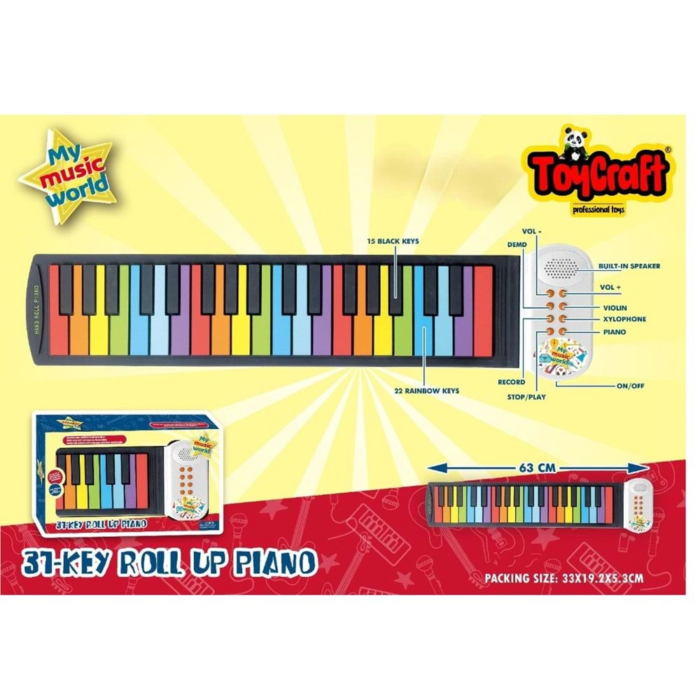 TOYCRAFT 27 TUŞLU KATNALABİLİR SİLİKON ORG * 36 MY025