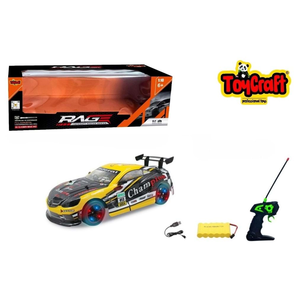 TOYCRAFT UZK RACİNG SERİ ARABA 1.10 10-15KM/H ESD998-36A *8
