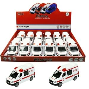 CEKBIRAK ISIKLI AMBULANS ve SESLI 1:30 AMB. TIN-588A-AMB *48