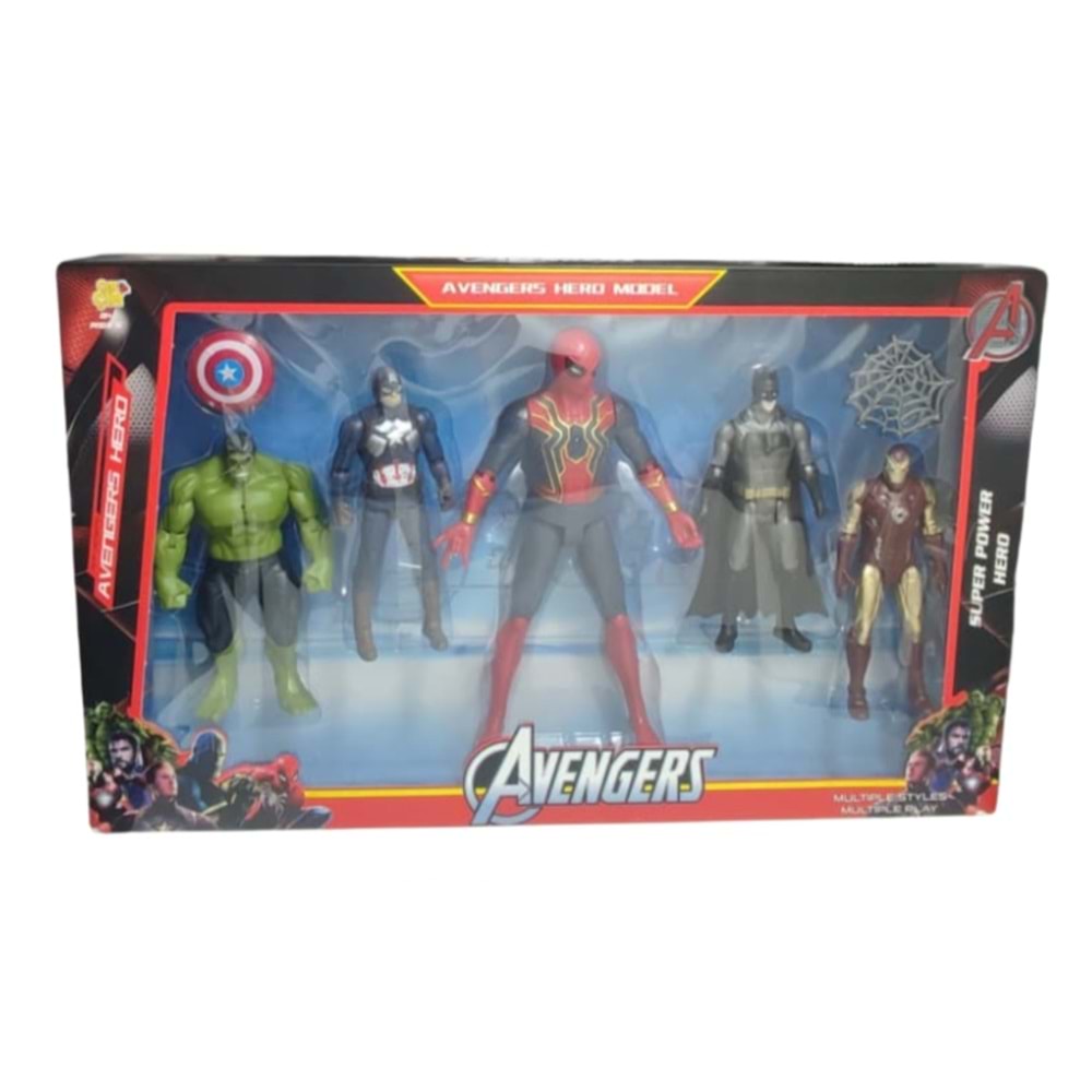 KUTULU 5 Lİ KAREKTERLİ AVENGERS SET FAB.4083 *18