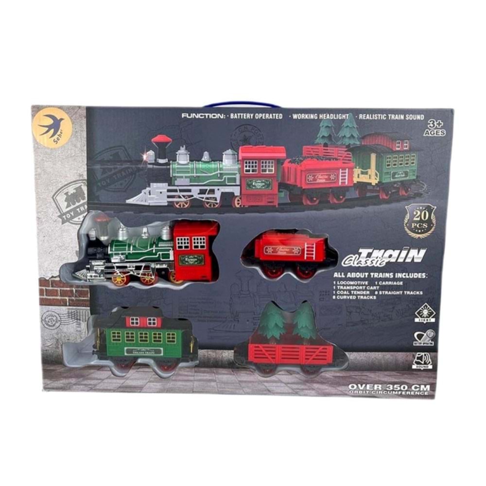 SEHER RAYLI TREN CLASSİC 20 PARÇA 8573A *8
