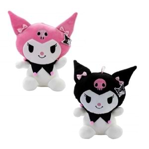 PELUŞ PONPONLU SİYAH 40 CM KRM POL-1108 *100