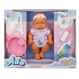 SUN- BEBEK SET ADA MEAL FUN SAÇSIZ SESLİ GÜLEN AKS 23 CM 20120 *12