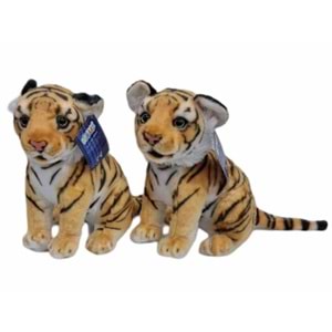 PELUŞ 43 CM OTURAN KÜÇÜK KAHVERENGİ KAPLAN PL50132 *40