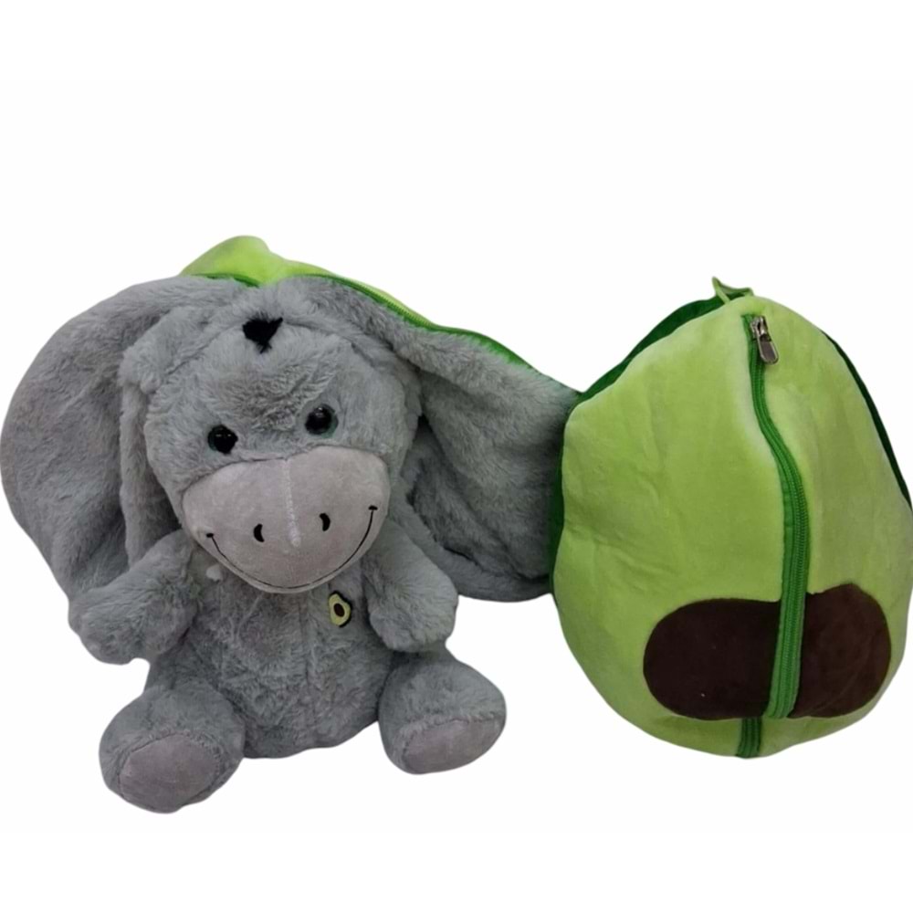 PELUŞ 27 CM AVAKADO FERMUARLI KÖPEK PL62383 *40