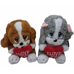 PELUŞ 25 CM ÜZGÜN KÖPEK PL62397 *50