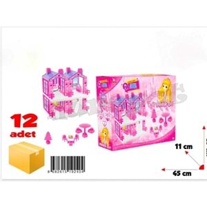 DÖRT KATLI EV SETİ PEMBE KS-240 *12