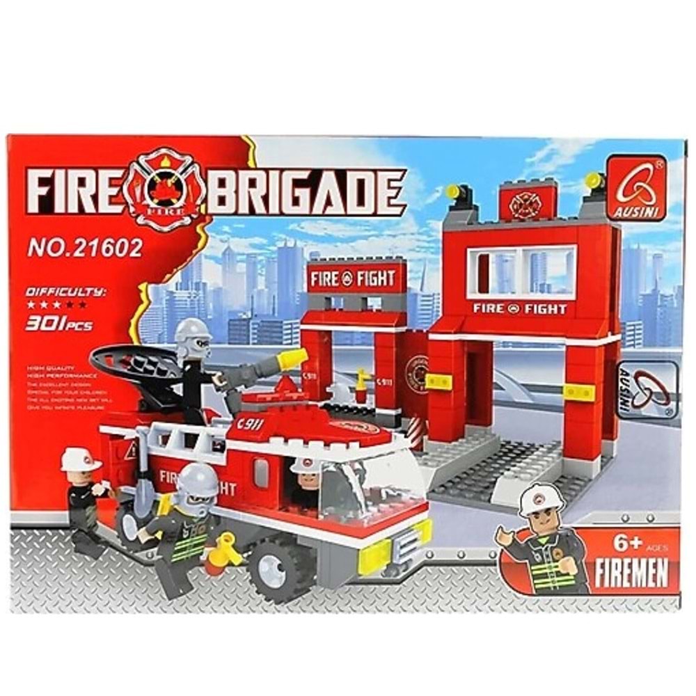 AUSINI LEGO İTFAİYE İSTASYONU 301 PARÇA 21602 *24