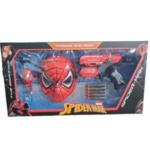 KUTULU SPIDERMAN+MASKE+SİLAH +SAAT FAB.1300 *24
