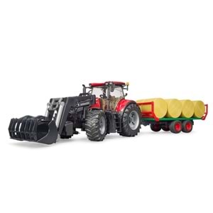 BRUDER CASE OPTUM KEPÇELİ TRAKTÖR RÖMORK BR03198 *