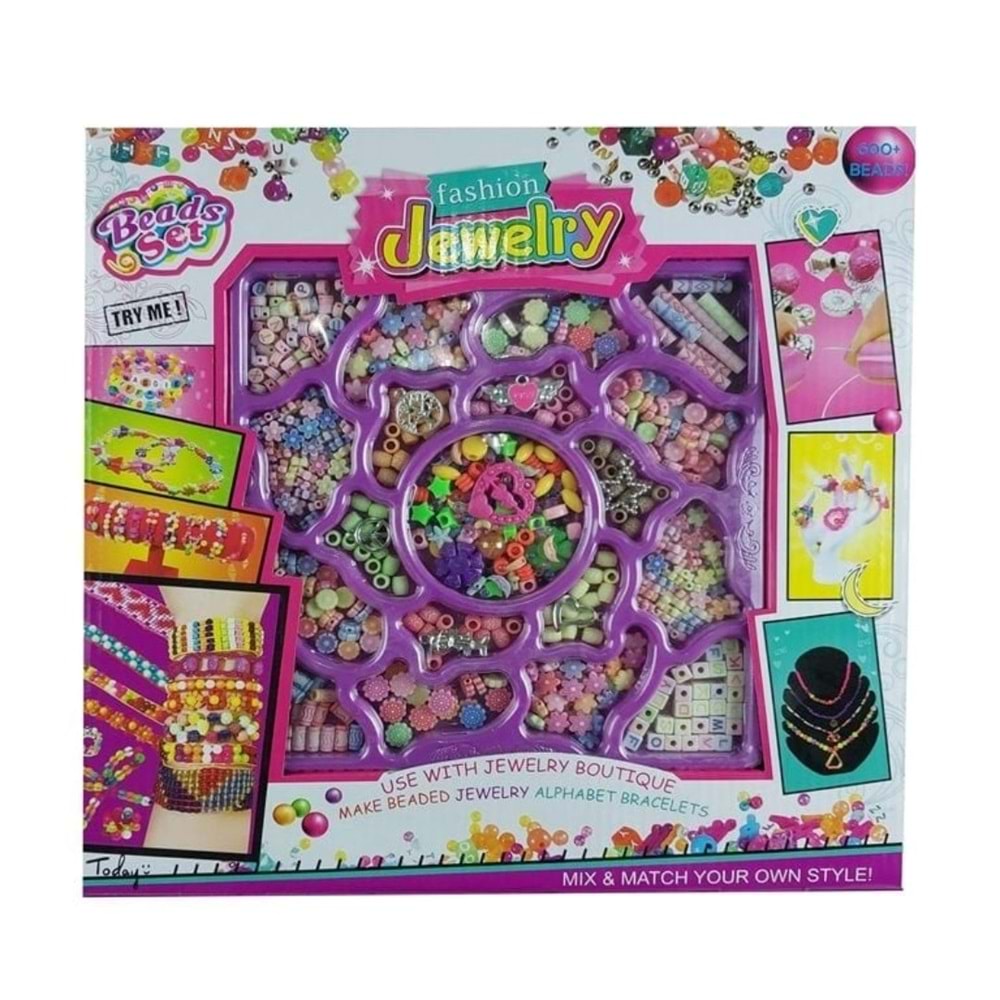 HOBİ BONCUK TAKI TASARIM HARFLİ 99166 *24