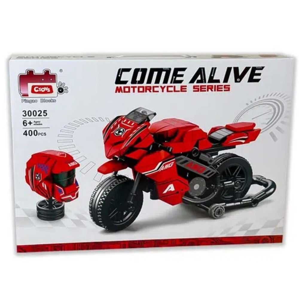 LEGO BLOK MOTORSİKLET 400 PRÇ 30025 *36