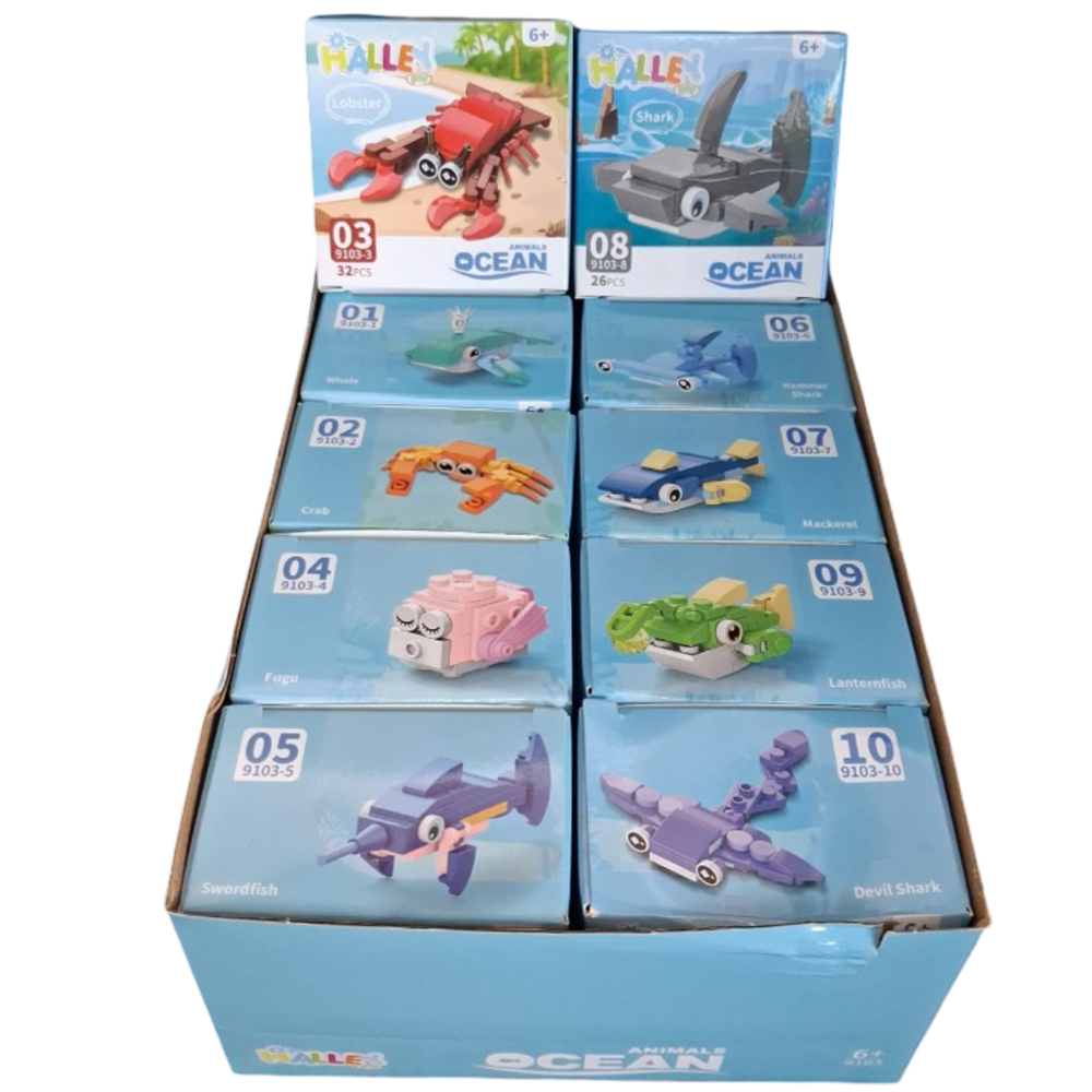 SEHER DENİZ HAYVANLERI BLOK OYUNCAK 9103 *720