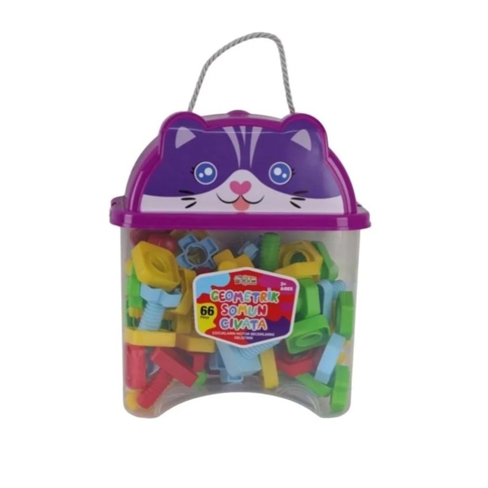 HAYVAN FÜĞÜRLÜ KAPTA 66 PRÇ SOMUN ÇİVATA HC1046 *12