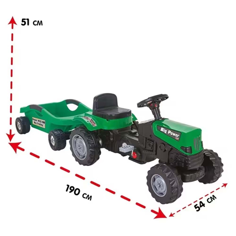 PİLSAN POWER PEDALLI BİG TROLLEY TRAKTÖR 07320 *1
