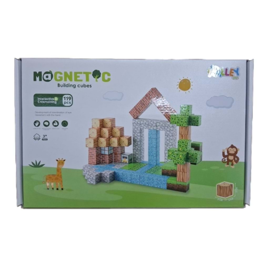 SEHER MAGNET YAPI BLOK SETİ 119 PARÇA SH59844 *30