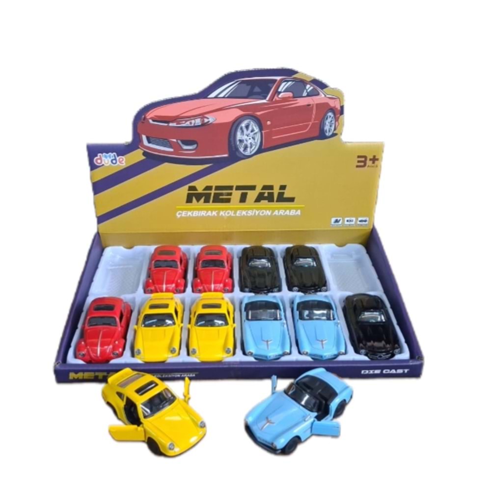 Seher 1:43 Çek Bırak Klasik Arabalar Display 4361C *216