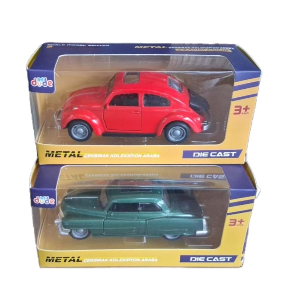 Seher 1:36 Çek Bırak Klasik Araba Üç Kapılı Metal 36191A *120