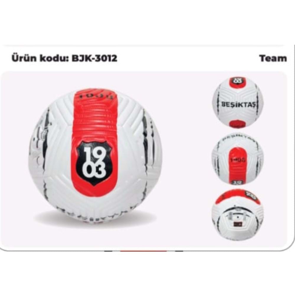 BEŞİKTAŞ LİSANSLI FUTBOL TOPU TEAM BJK-3012 *30