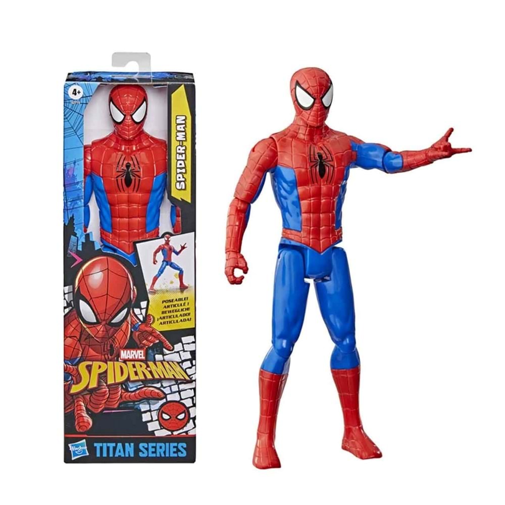 HSB SPIDER-MAN RED BLUE TİTAN FİĞÜR G2715 *4