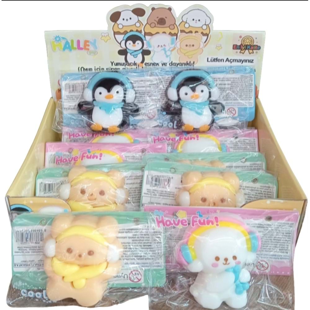 SEHER KULAKLIKLI PENGUEN AYICIK KÖPEK SUKUŞİ OYUNCAK SH59728 *288