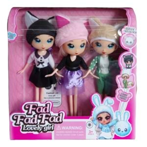 KUTULU 3-LÜ MODA BEBEKLERİ 8353 *36