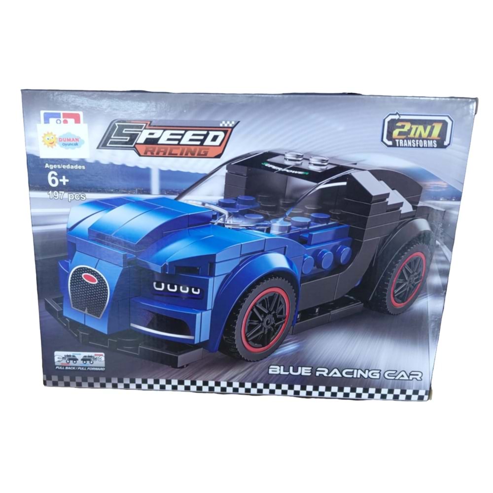 LEGO 2IN1 BLUE RACING ARABA 197 PARÇA DM 123-556 KG 123-583 *60