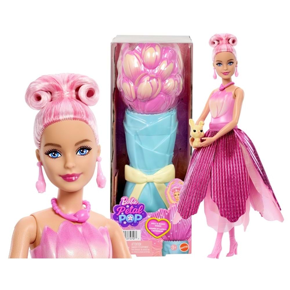 MTL BARBİE PETAL POP ÇİÇEK BEBEK JMF57 *3
