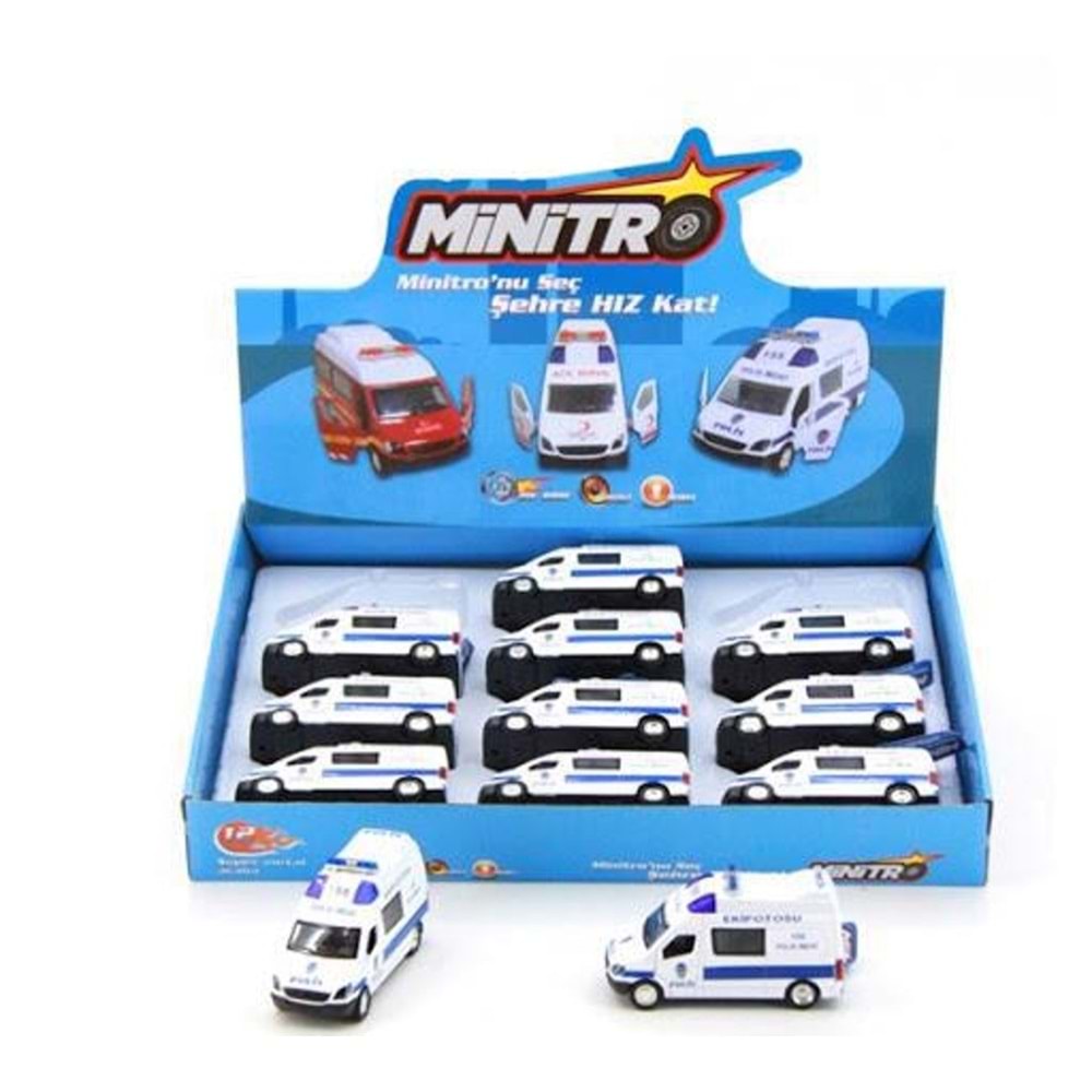 METAL ÇEKBIRAK EKİP OTOSU SESLİ IŞIKLI FY5058SB-12D *144