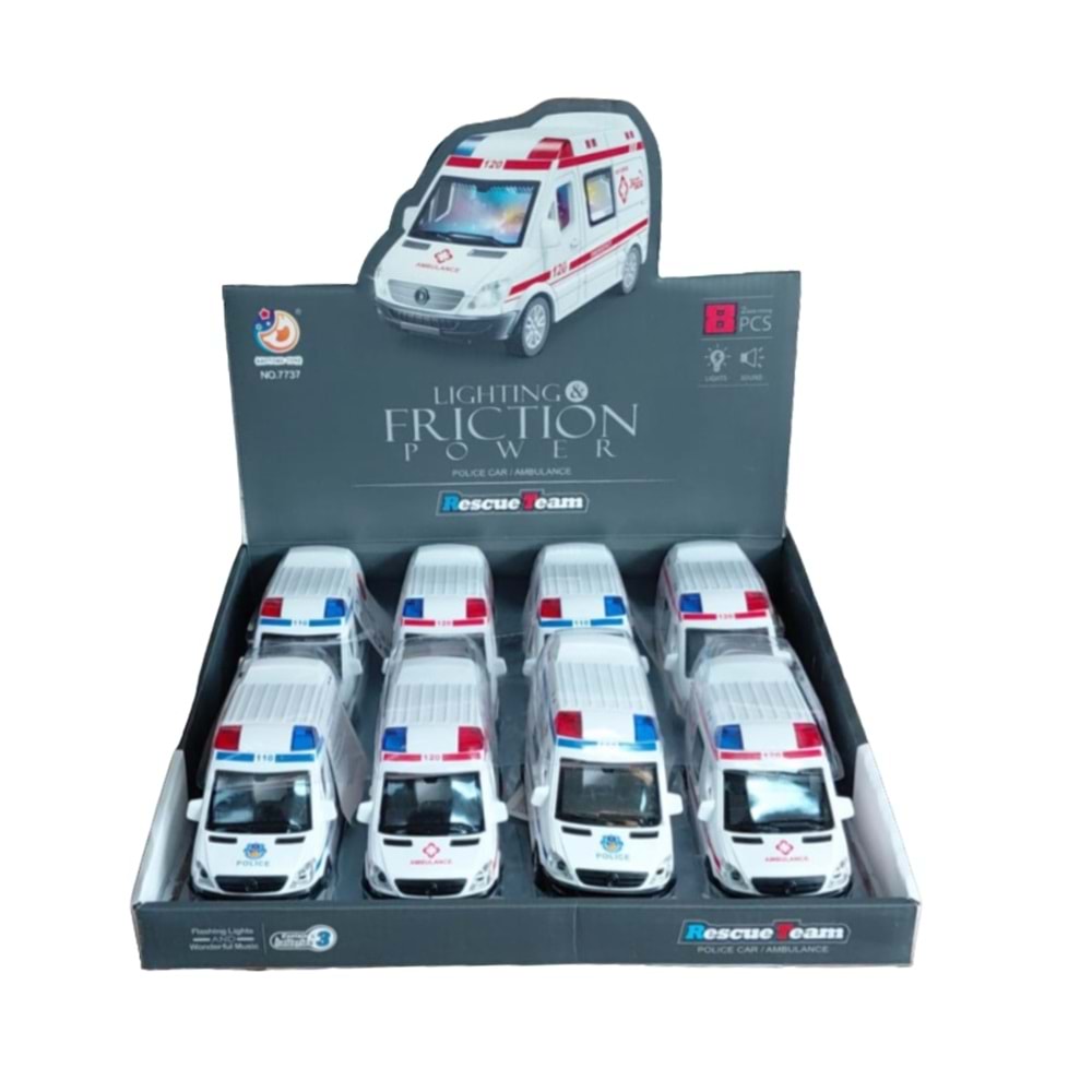 SÜRTMELİ POLİS & AMBULANS IŞIKLI SESLİ *72