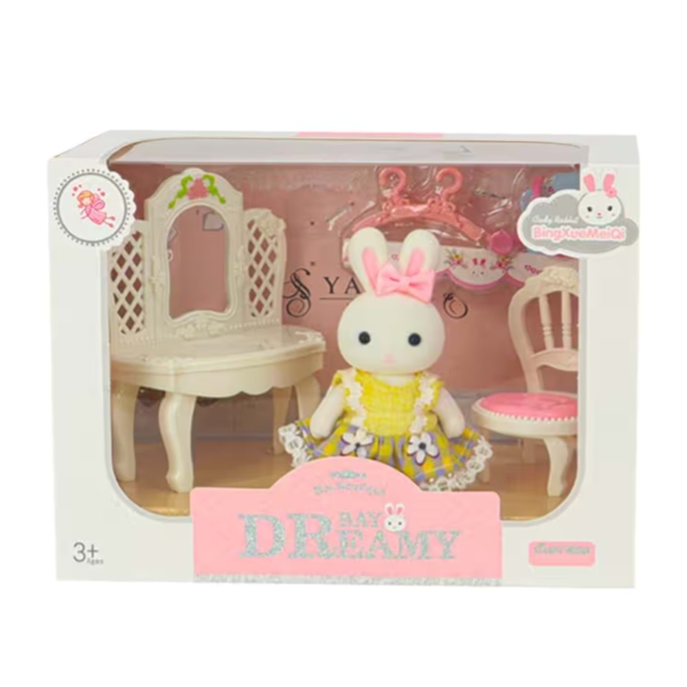 MG BAY DREAMY MİNİ TAVŞAN ŞİFONYER SETİ 6621A-1