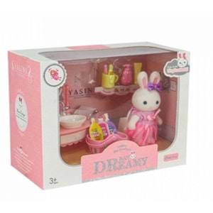 MG BAY DREAMY MİNİ TAVŞAN LAVABO SETİ 6621A-5