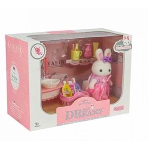 MG BAY DREAMY MİNİ TAVŞAN LAVABO SETİ 6621A-5