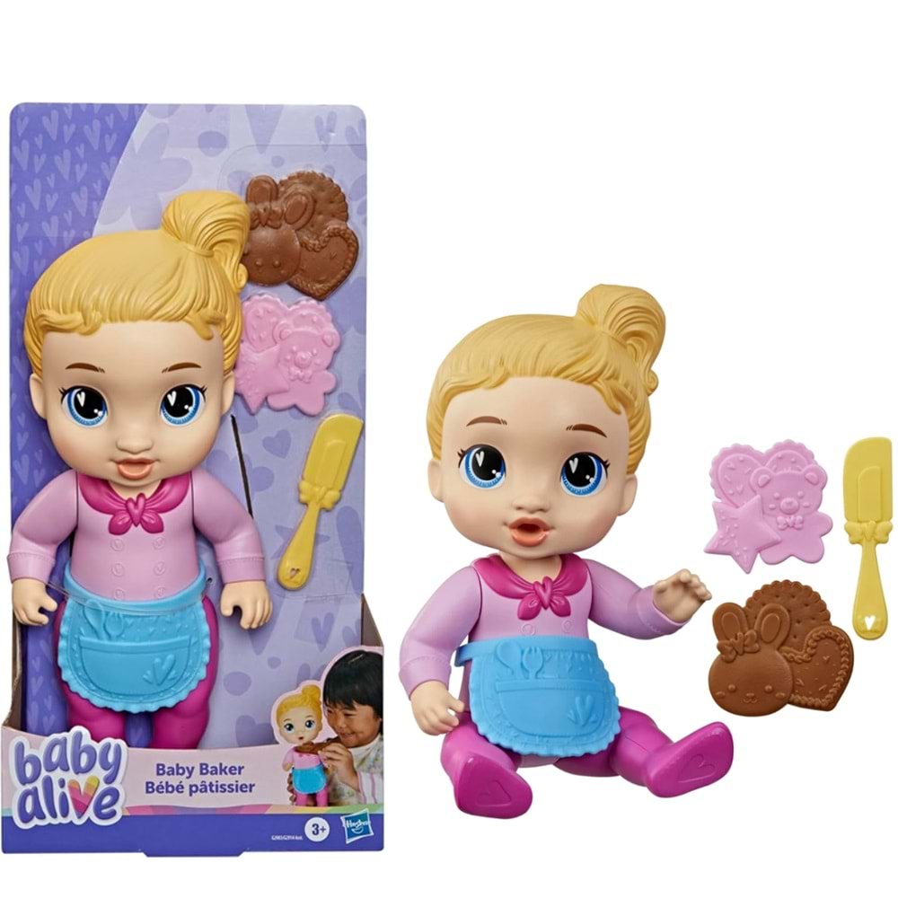 HSB BABY ALİVE BEBEK SARI SAÇLI FIRINCI G2983 *8