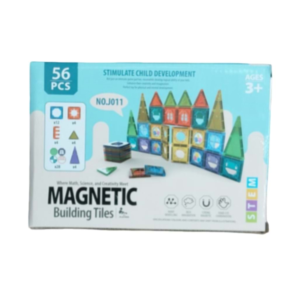 MAGNETIC BLOKS 56 PARÇA J011 *36