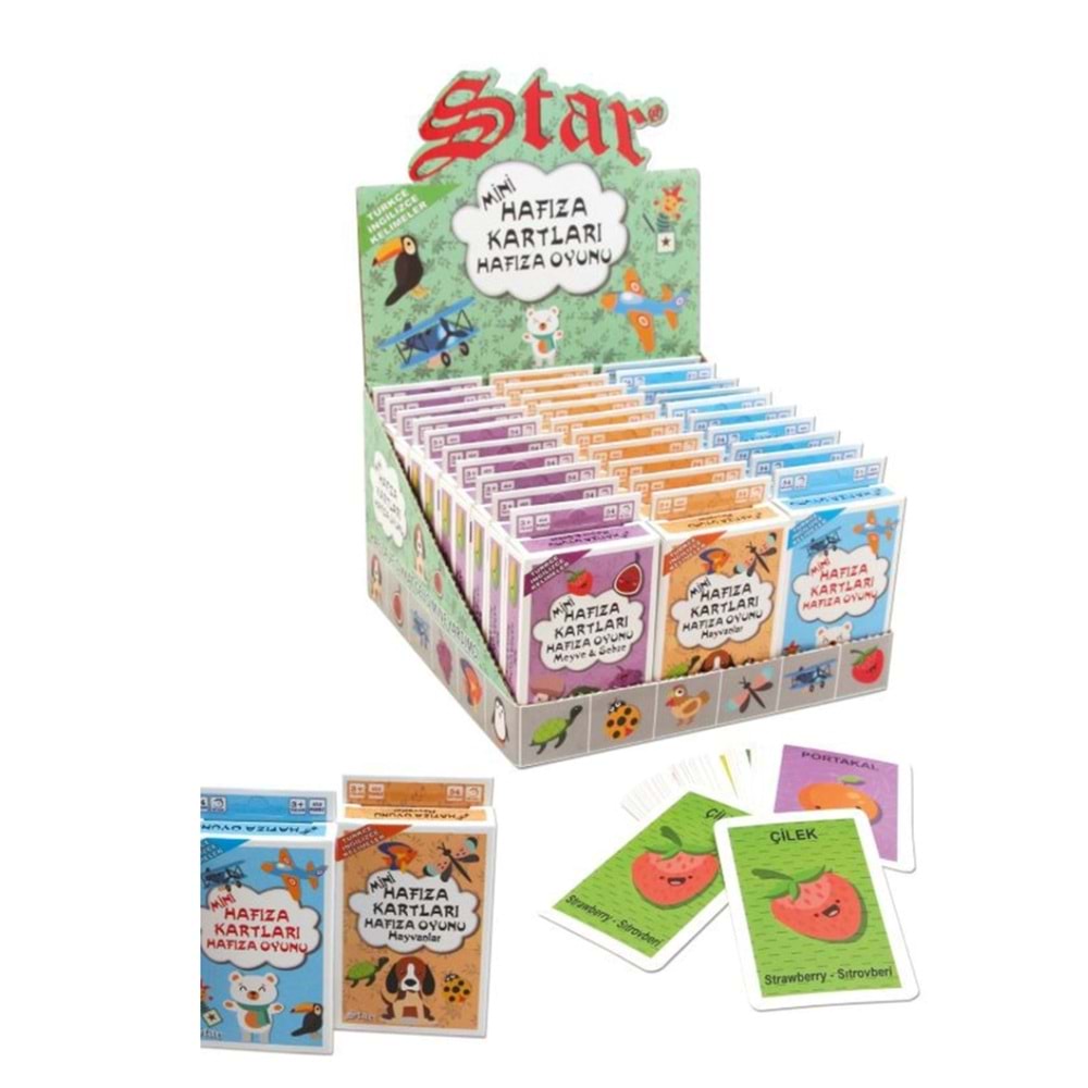 STAR MİNİ HAFIZA KARTLARI OYUNU 066461 *240