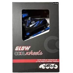 GLOW PATEN ULTRA PARLAK TEKERLEKLER MAVİ (34-37) FR38279 *6