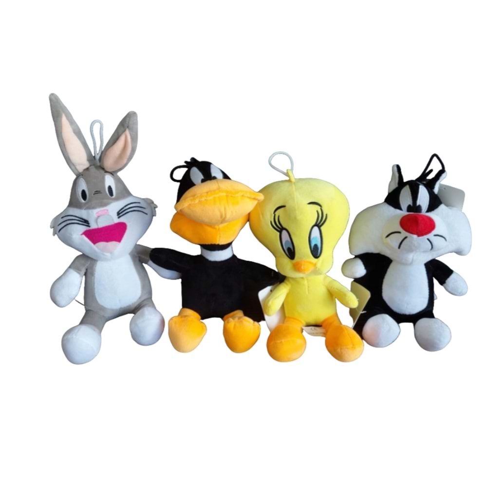 PELUŞ 20 CM KAREKTER TWİTİ-TAVŞAN-TOM-VAK VAK AY-87 *100