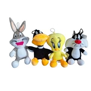 PELUŞ 20 CM KAREKTER TWİTİ-TAVŞAN-TOM-VAK VAK AY-87 *100