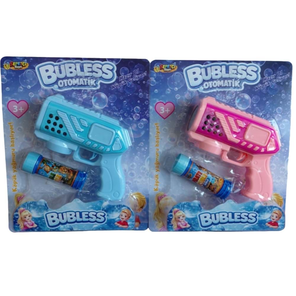 KARTELA BUBLESS MAVİ & PEMBE 2 ASORTİ RENK 2912 *44