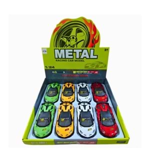 SEHER 1:24 SESLİ IŞIKLI METAL MODEL ARABA 2421D *48